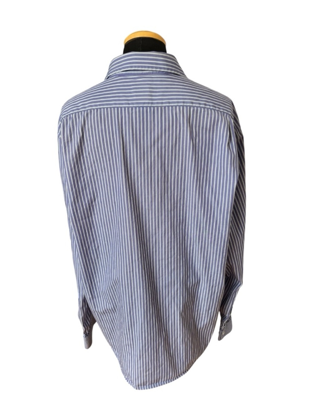GAP Men's Blue Striped Long Sleeve Button Down Shirt - Fitted - Large - Picture 3 of 11